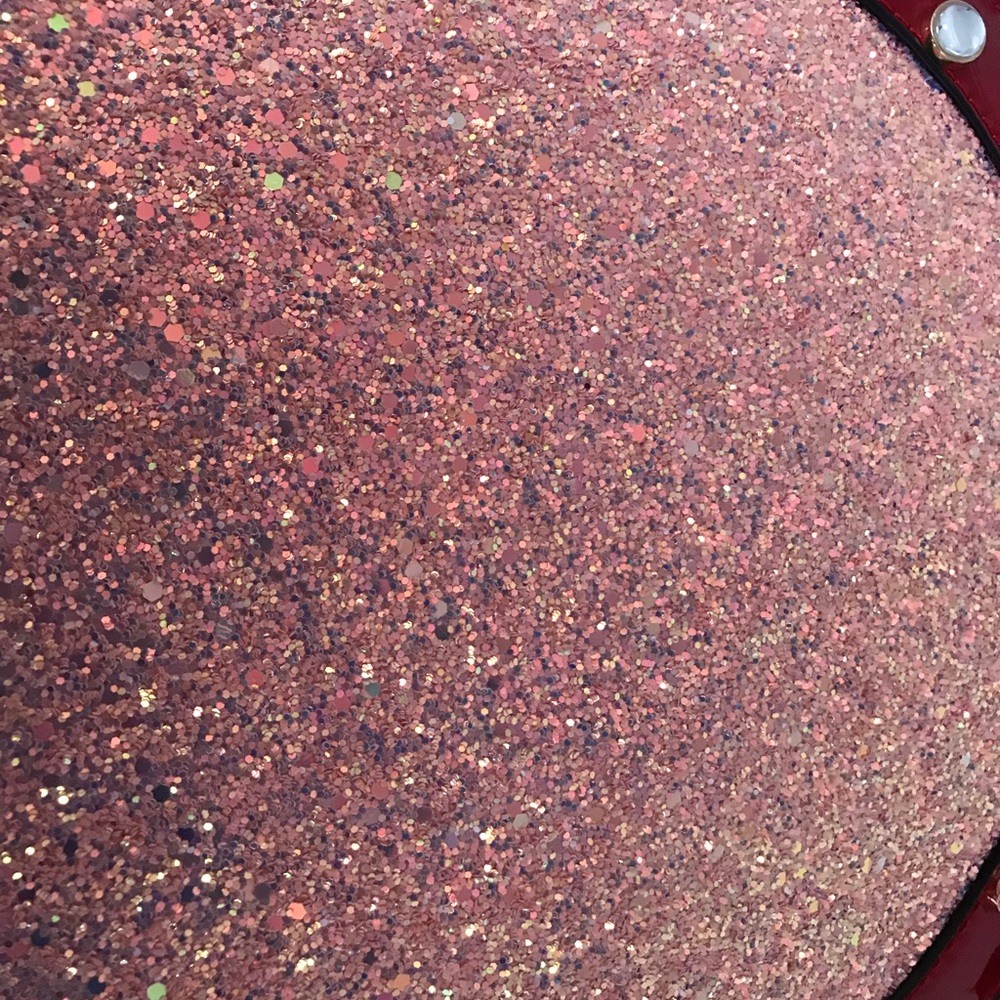 Red Patent Leather & Glitter Studded Crossbody - Picture 3 of 6